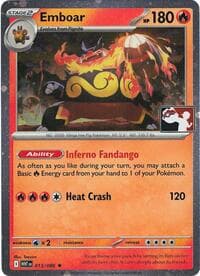 Emboar - 013/086 (Cosmos Holo) — Prize Pack Series Cards 13
