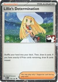 Lillie's Determination - 119/132 (Cosmos Holo) — Prize Pack Series Cards 119 Pokémon card