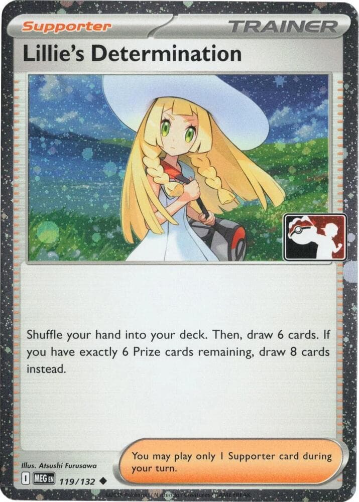 Lillie's Determination - 119/132 (Cosmos Holo) — Prize Pack Series Cards 119 Pokémon card