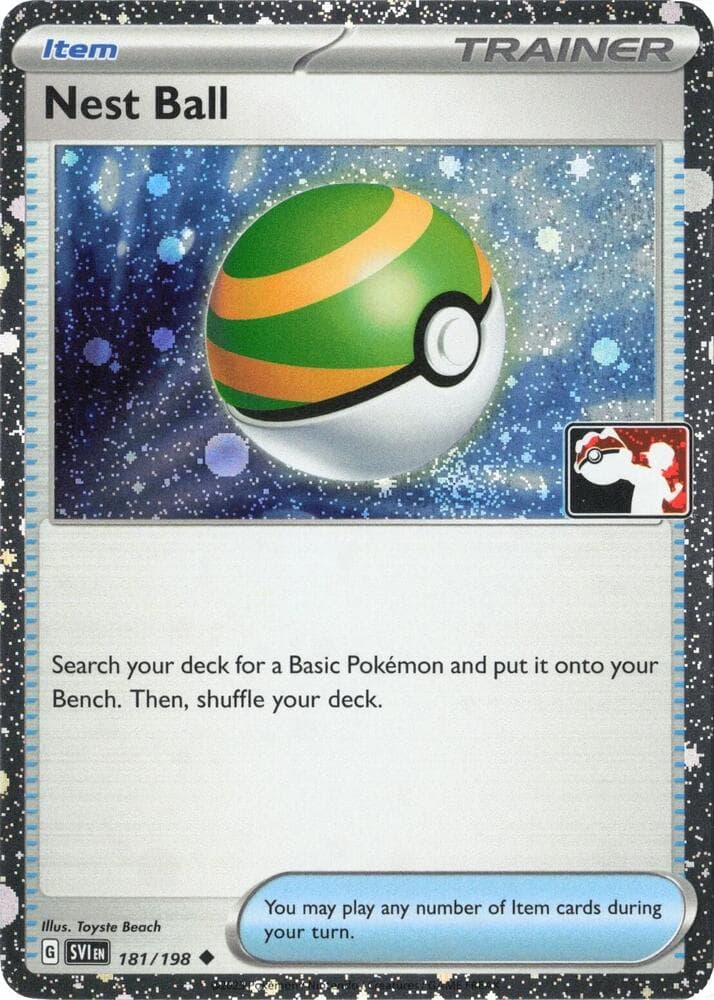Nest Ball - 181/198 (Cosmos Holo) — Prize Pack Series Cards 181 Pokémon card