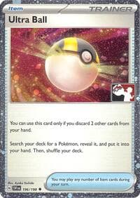 Ultra Ball - 196/198 (Cosmos Holo) — Prize Pack Series Cards 196 Pokémon card