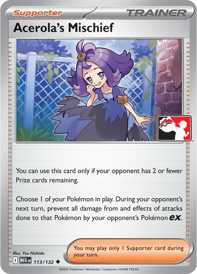 Acerola's Mischief — Prize Pack Series Cards 113 Pokémon card