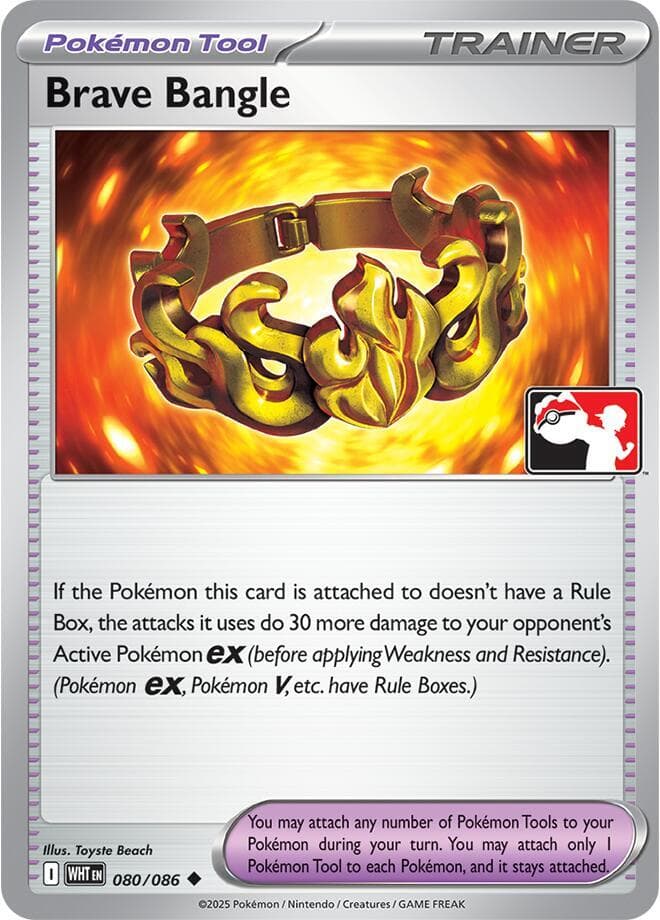 Brave Bangle - 080/086 (Cosmos Holo) — Prize Pack Series Cards 80 Pokémon card