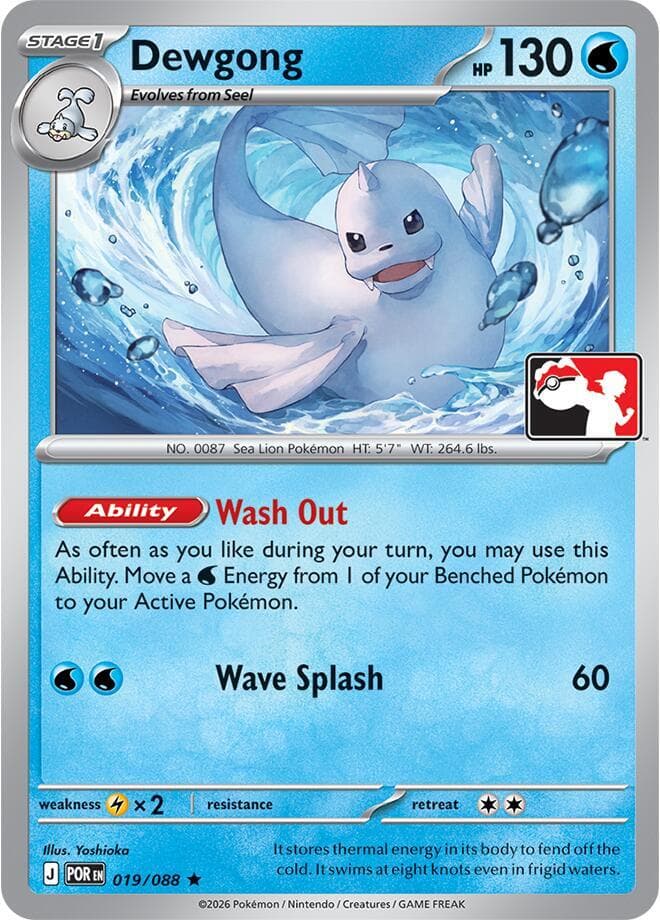 Dewgong — Prize Pack Series Cards 19 Pokémon card