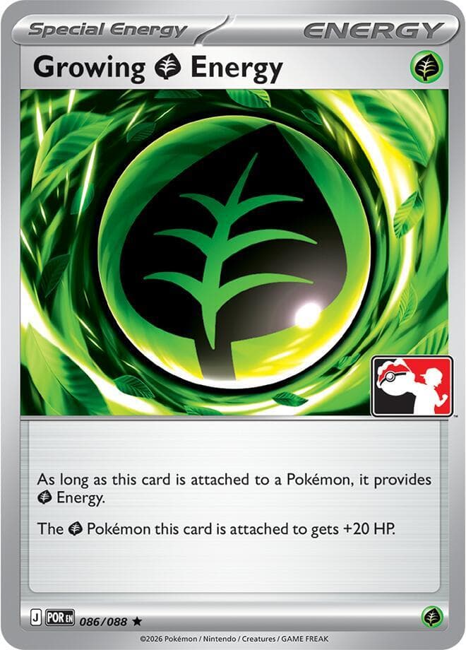 Growing Grass Energy — Prize Pack Series Cards 86 Pokémon card