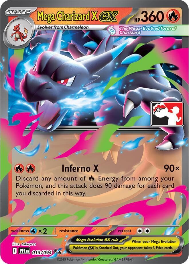 Mega Charizard X ex — Prize Pack Series Cards 13 Pokémon card
