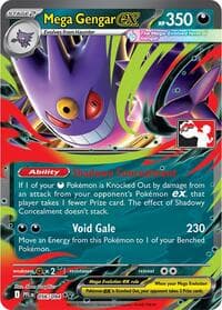 Mega Gengar ex — Prize Pack Series Cards 56 Pokémon card