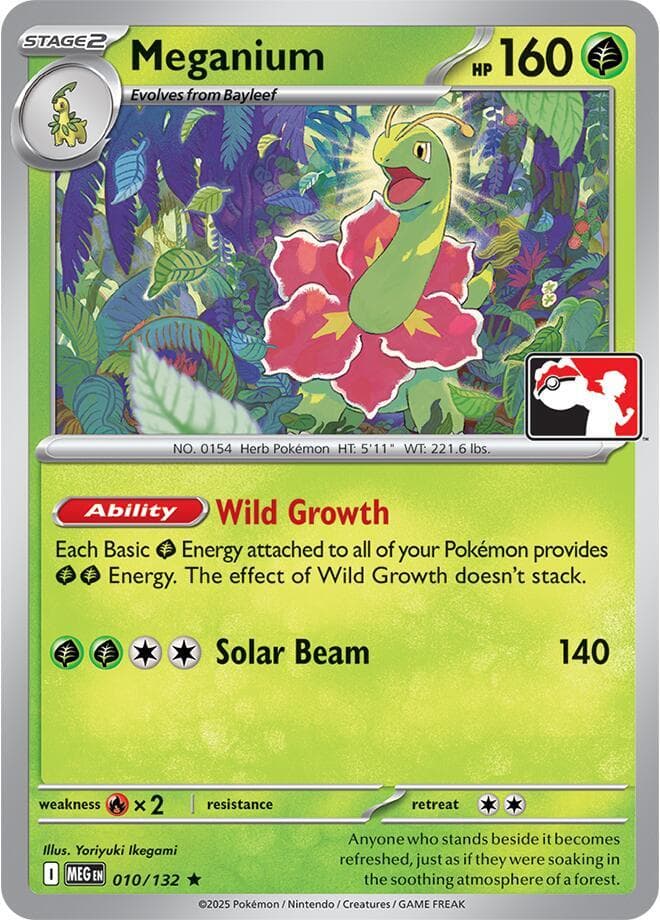 Meganium — Prize Pack Series Cards 10 Pokémon card