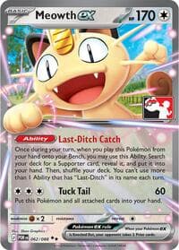 Meowth ex — Prize Pack Series Cards 62 Pokémon card