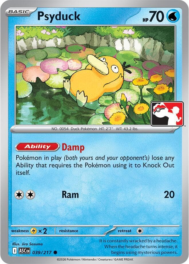Psyduck — Prize Pack Series Cards 39 Pokémon card