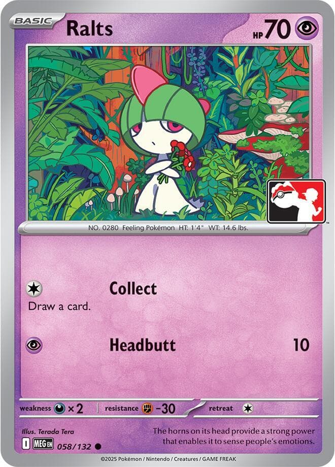 Ralts — Prize Pack Series Cards 58 Pokémon card