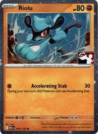 Riolu - 076/132 (Cosmos Holo) — Prize Pack Series Cards 76