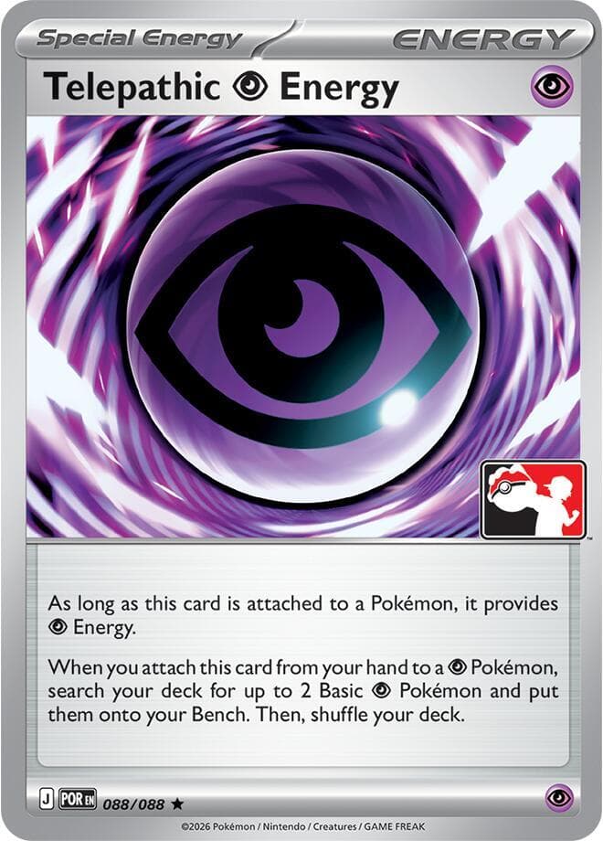 Telepathic Psychic Energy — Prize Pack Series Cards 88 Pokémon card