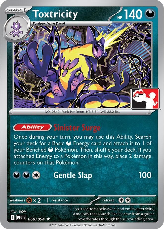Toxtricity — Prize Pack Series Cards 68 Pokémon card