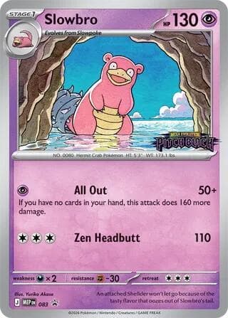 Slowbro - 083 (Pitch Black Stamped) — Mega Evolution Promo 83 Pokémon card