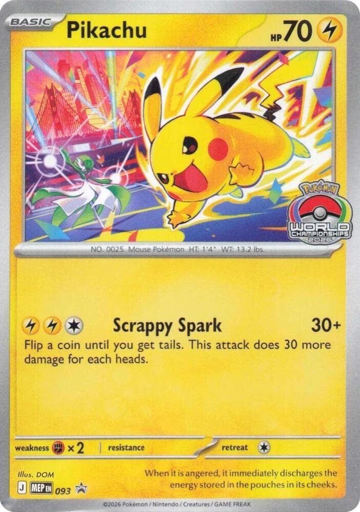 Pikachu - 093 — Mega Evolution Promo 93 Pokémon card