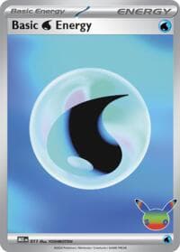 Basic Water Energy - 011 (30th Celebration) — Mega Evolution Energies 11