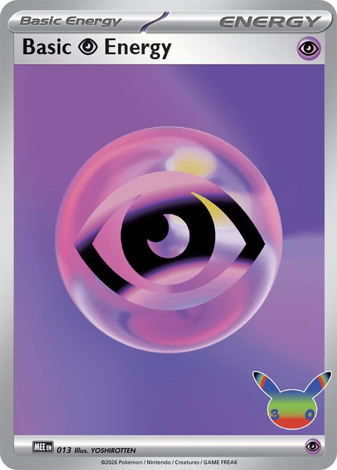 Basic Psychic Energy - 013 (30th Celebration) — Mega Evolution Energies 13 Pokémon card