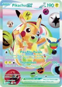 Pikachu ex - 107 (30th Celebration) — Mega Evolution Promo 107