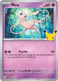 Mew - 105 (30th Celebration) — Mega Evolution Promo 105 Pokémon card