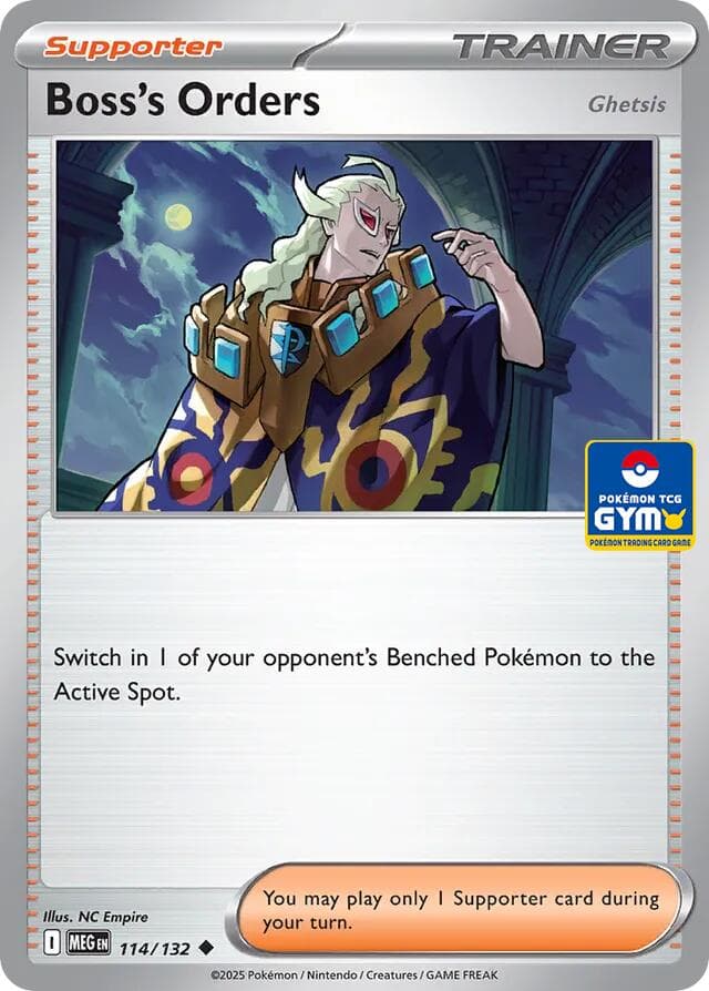 Boss's Orders [Ghetsis] - 114/132 (GYM) — Southeast Asia Exclusives 114 Pokémon card