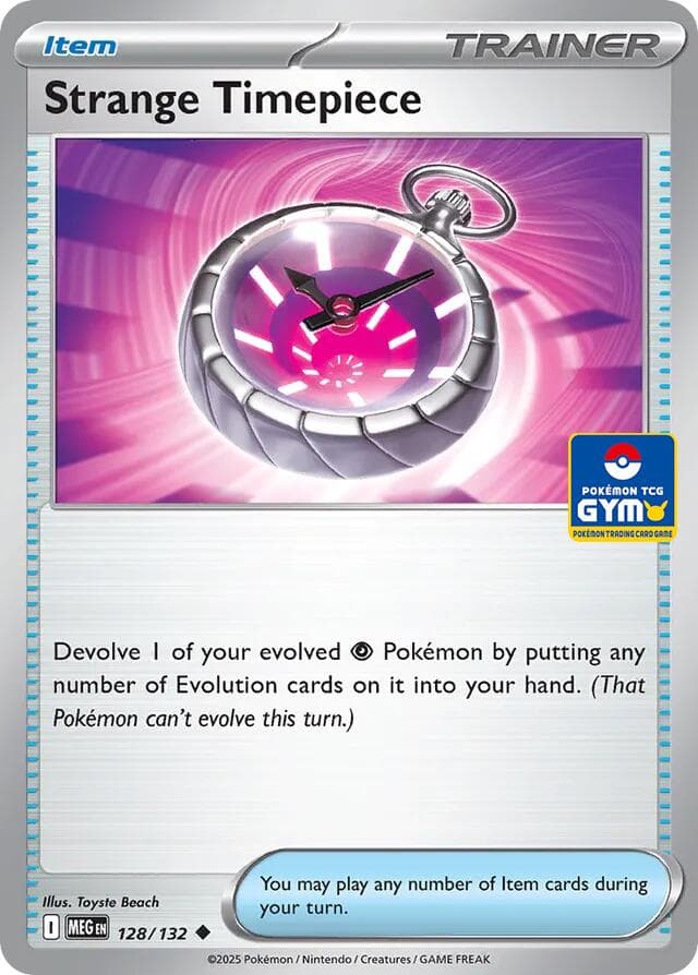 Strange Timepiece - 128/132 (GYM) — Southeast Asia Exclusives 128 Pokémon card