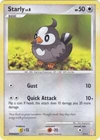 Starly — DP Trainer Kit: Manaphy & Lucario 7 Pokémon card