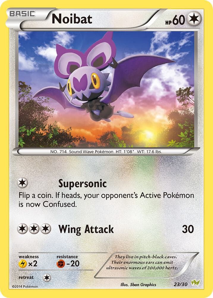 Noibat (#23) — XY Trainer Kit: Sylveon & Noivern 23 Pokémon card