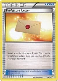 Professor's Letter (Noivern) — XY Trainer Kit: Sylveon & Noivern 24 Pokémon card