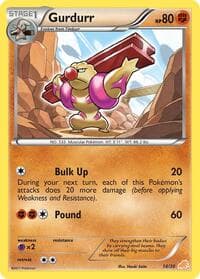 Gurdurr — BW Trainer Kit: Excadrill & Zoroark 14