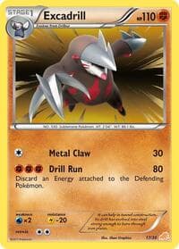 Excadrill (#17 Non-Holo) — BW Trainer Kit: Excadrill & Zoroark 17
