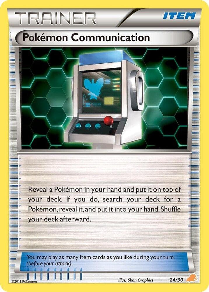 Pokemon Communication (Excadrill) — BW Trainer Kit: Excadrill & Zoroark 24 Pokémon card