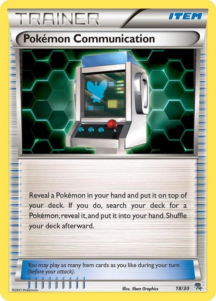 Pokemon Communication (Zoroark) — BW Trainer Kit: Excadrill & Zoroark 18 Pokémon card
