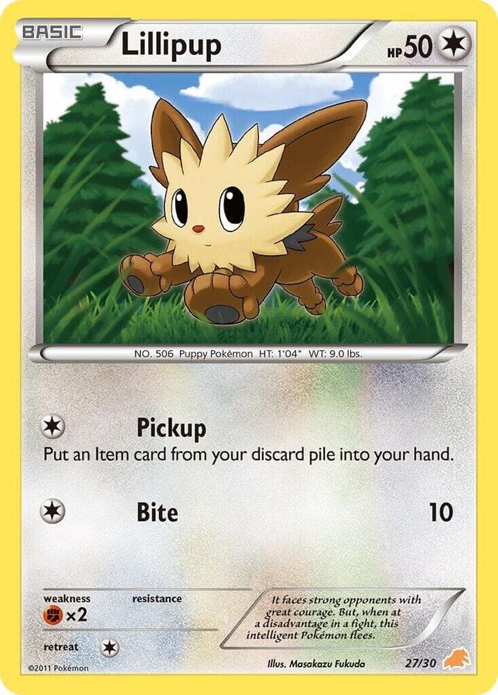 Lillipup (#27) — BW Trainer Kit: Excadrill & Zoroark 27 Pokémon card