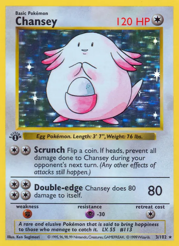 Chansey — Set Base 3 Italian Pokémon card