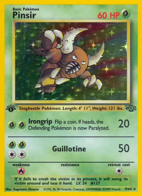 Pinsir — Jungle 9 Pokémon card