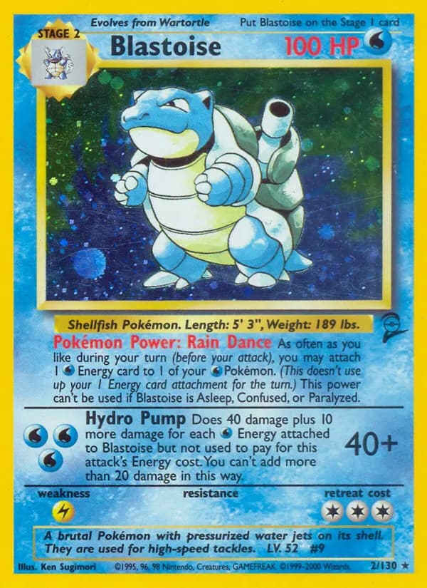 Blastoise — Base Set 2 2 Pokémon card