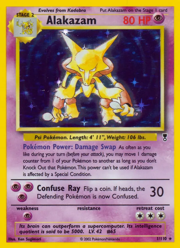 Alakazam — Legendary Collection 1 Pokémon card