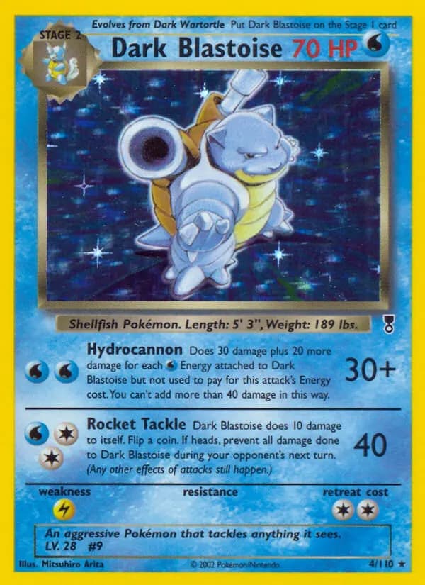 Dark Blastoise — Legendary Collection 4 Pokémon card
