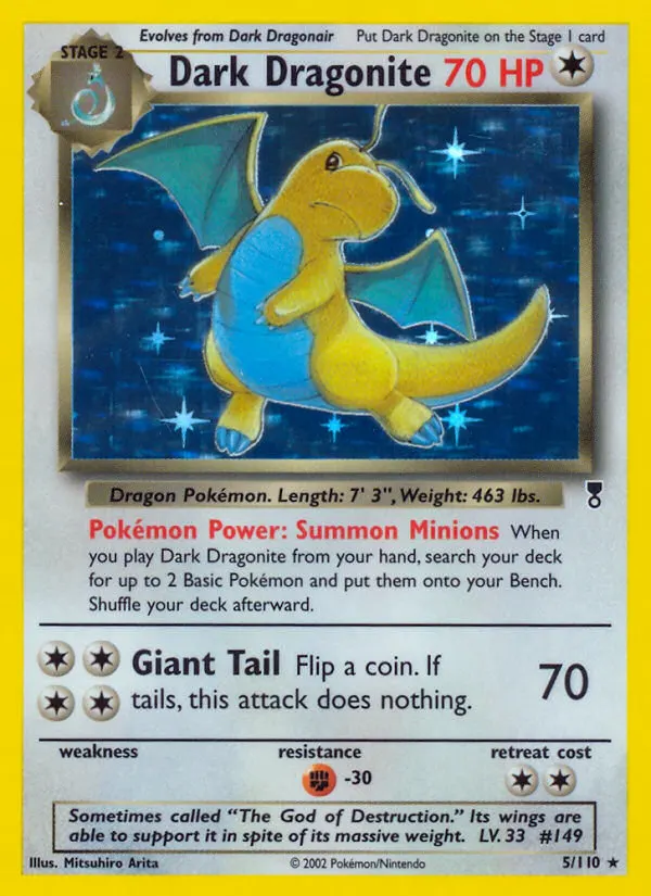 Dark Dragonite — Legendary Collection 5 Pokémon card