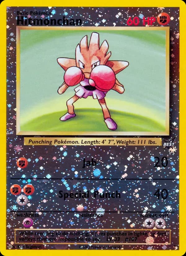 Hitmonchan — Best of Game 2 Pokémon card