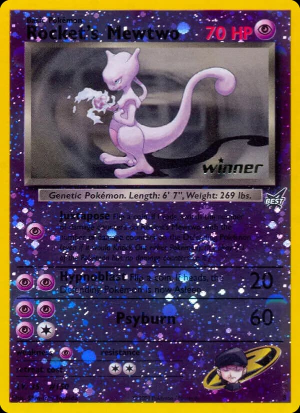 Rocket's Mewtwo — Best of Game 8 Pokémon card