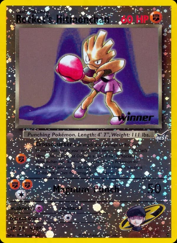 Rocket's Hitmonchan — Best of Game 9 Pokémon card