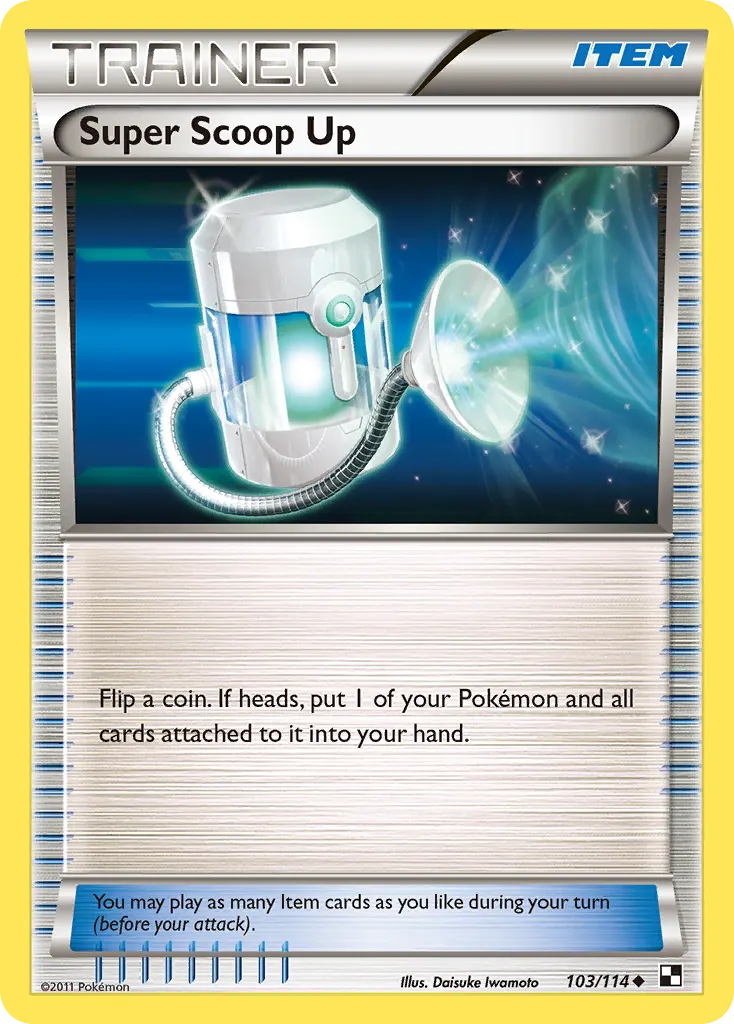 Super Scoop Up — Black & White 103 Pokémon card
