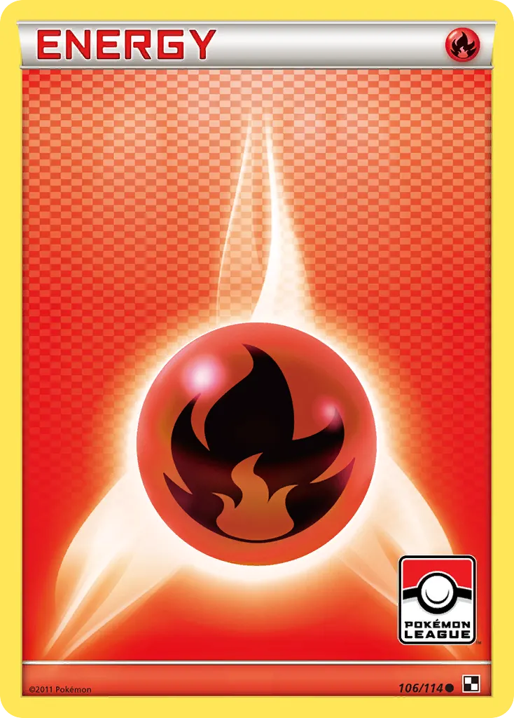 Fire Energy — Black & White 106 Pokémon card