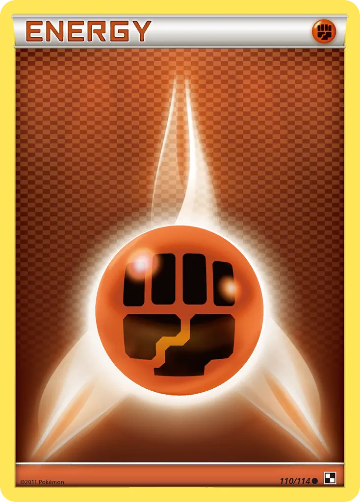 Fighting Energy — Black & White 110 Pokémon card