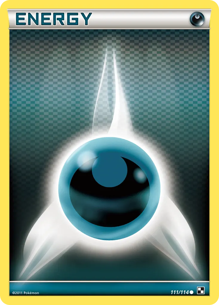Darkness Energy — Black & White 111 Pokémon card