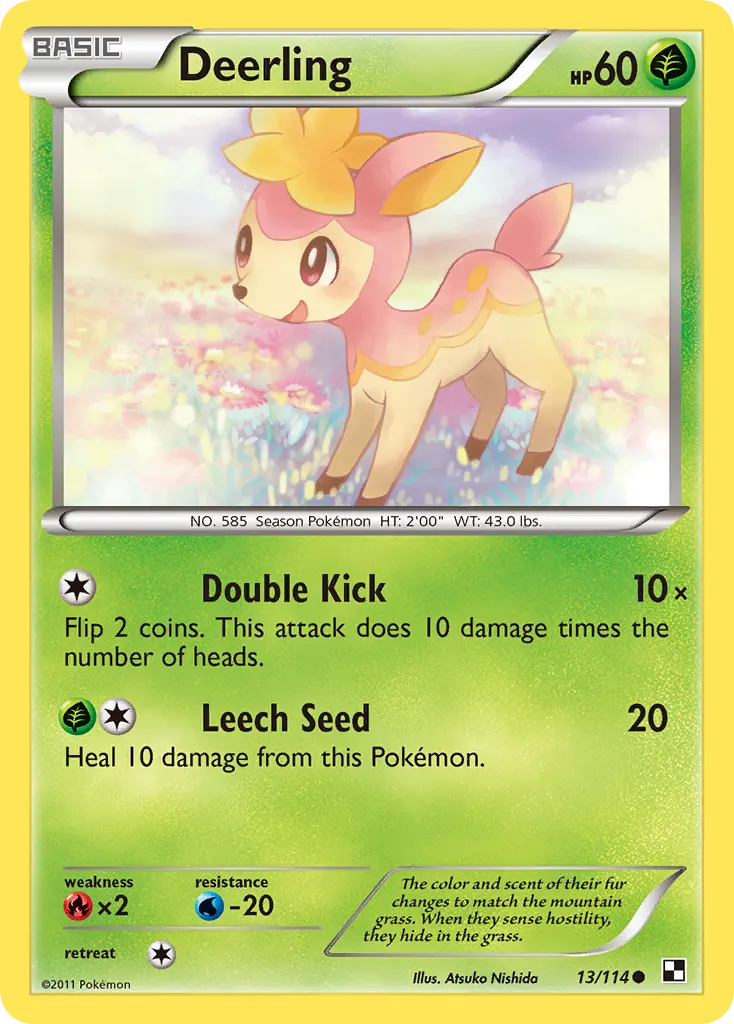 Deerling — Black & White 13 Pokémon card