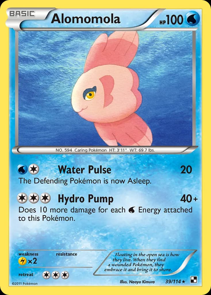 Alomomola — Black & White 39 Pokémon card