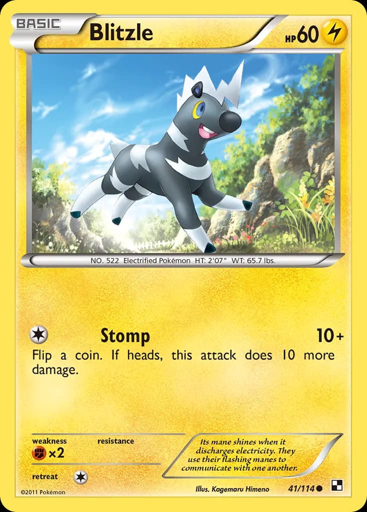 Blitzle — Black & White 41 Pokémon card